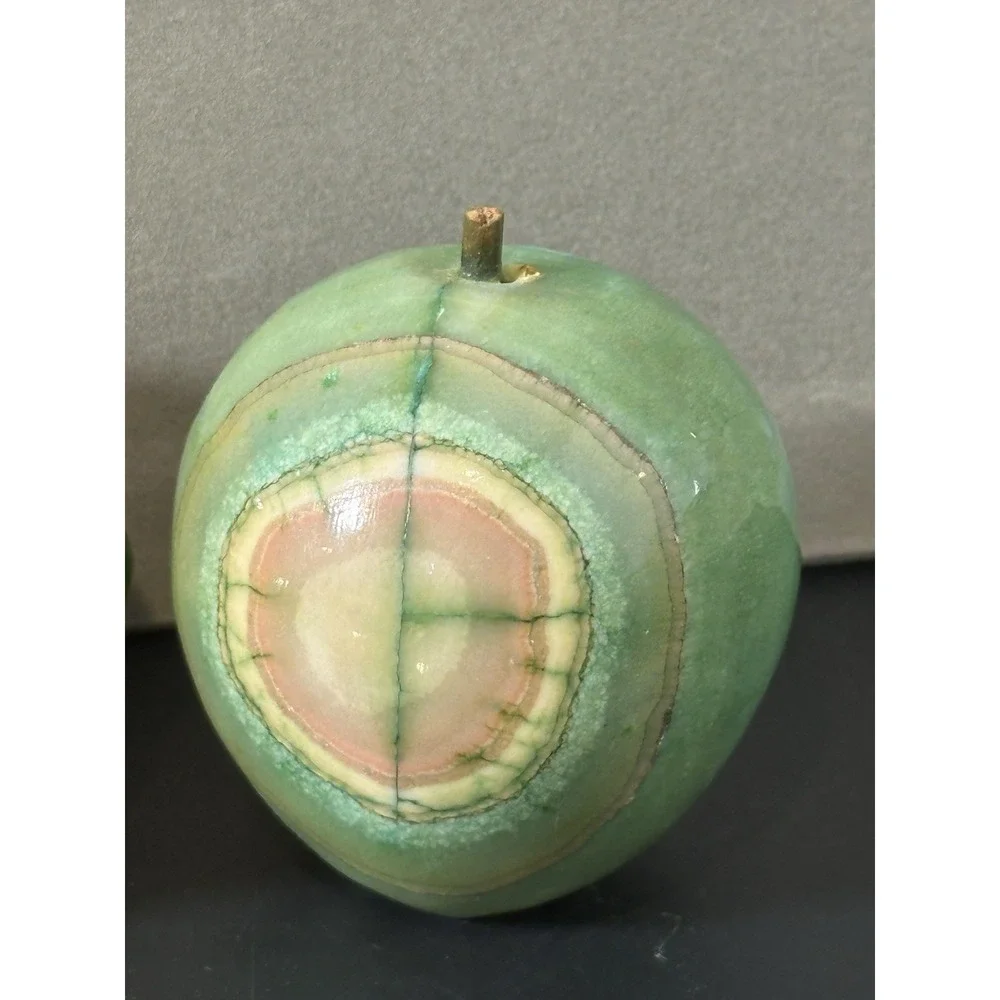 fruit Stone paperweight‎ Lot Of 5